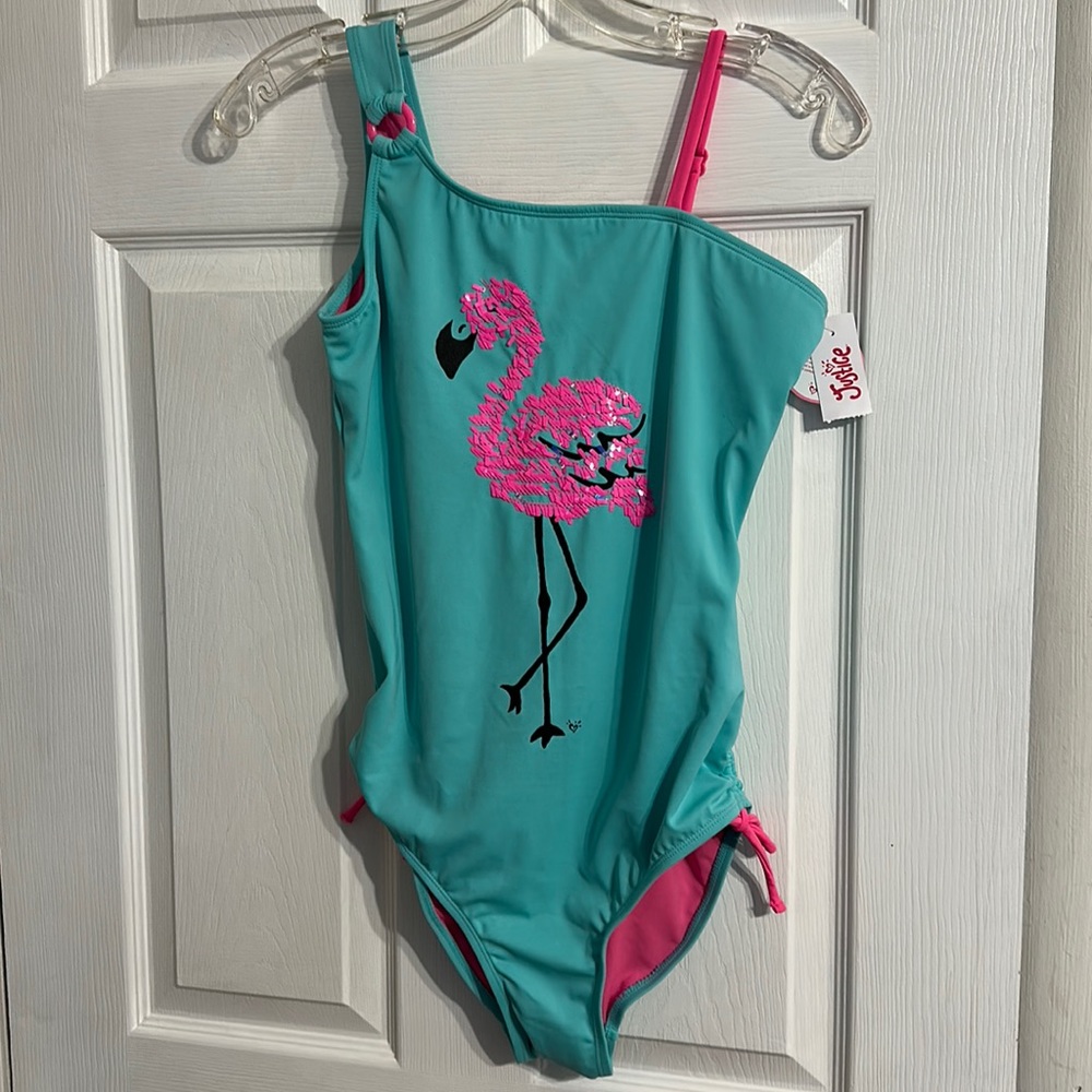 Justice girls one piece bathing suit size 18